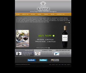 Web Design by Tanvir for KaDieM Cellars | Design: #919005