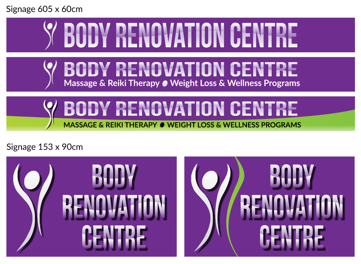 Signage Design by adiazudin for Body Renovation Centre | Design #3602289