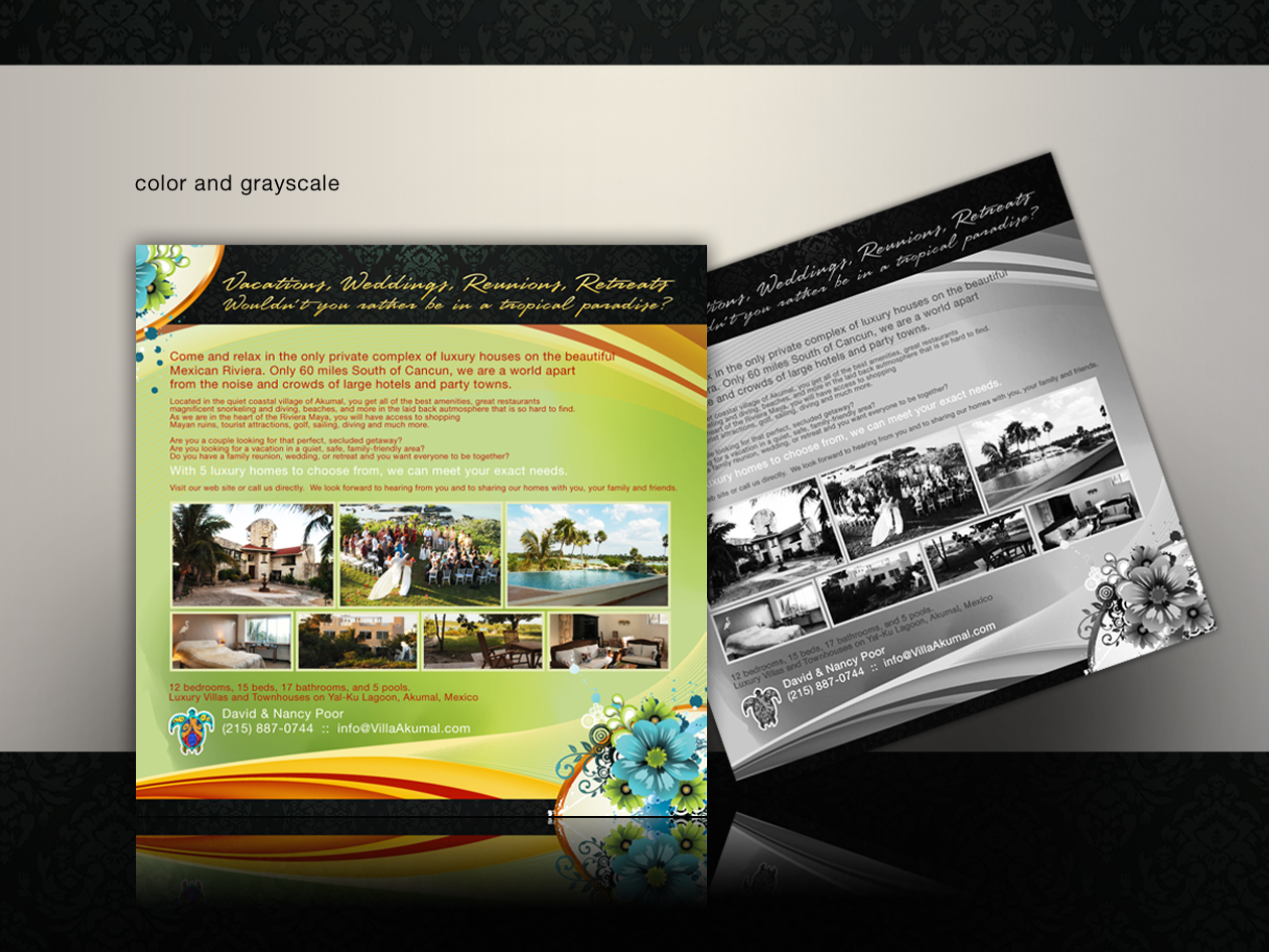 Diseño Publicitario por disign para www.VillaAkumal.com | Diseño #98308