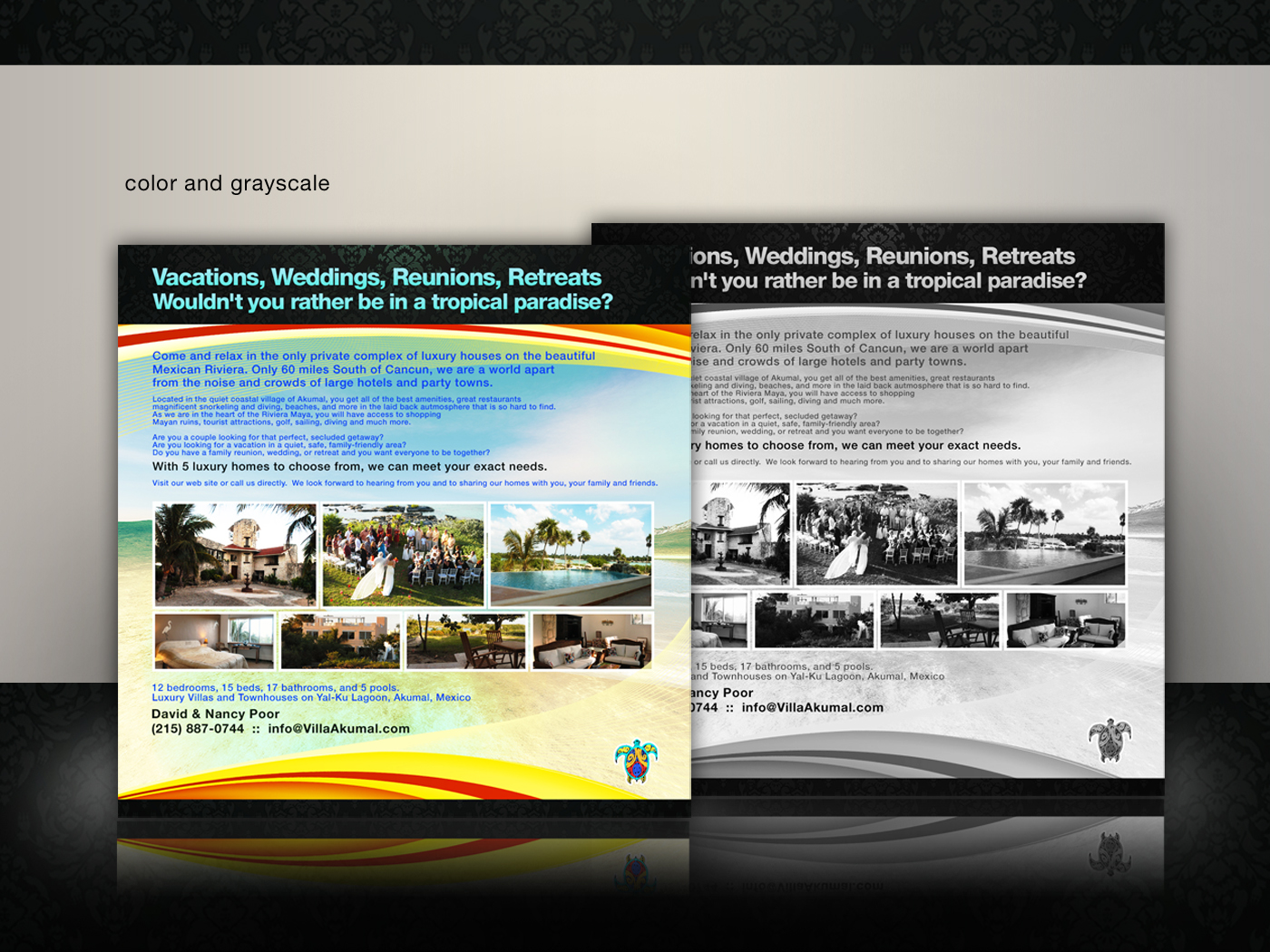 Advertisement Design by disign for www.VillaAkumal.com | Design #98704