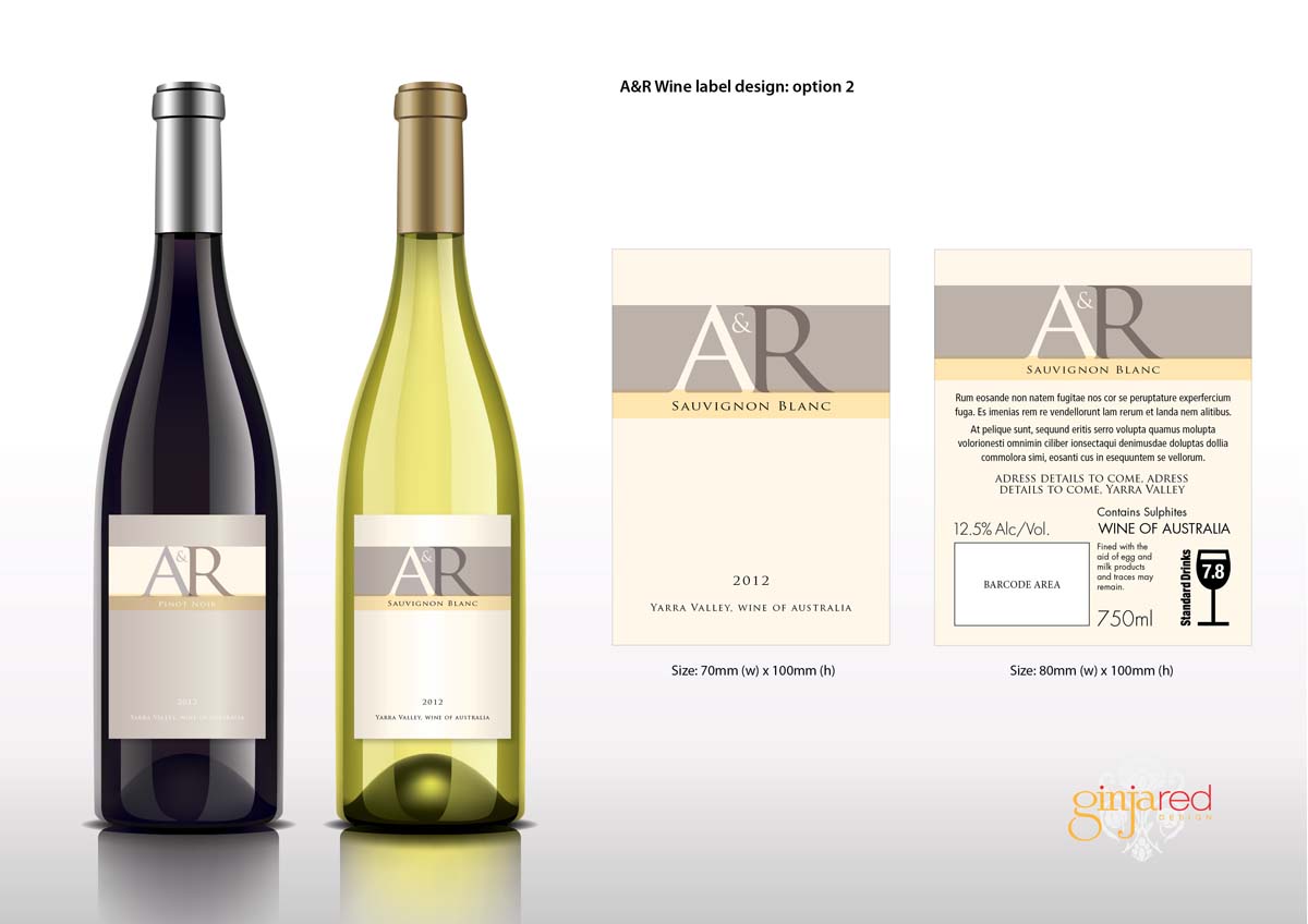 Verpackungs-Design von Ginjared Design für Santolin Wines | Design #912374