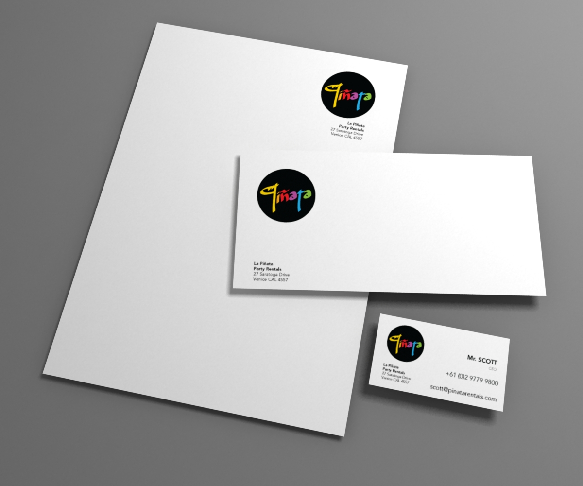 Logo Design by papaukke for La Pinata Party Rentals | Design #3608650