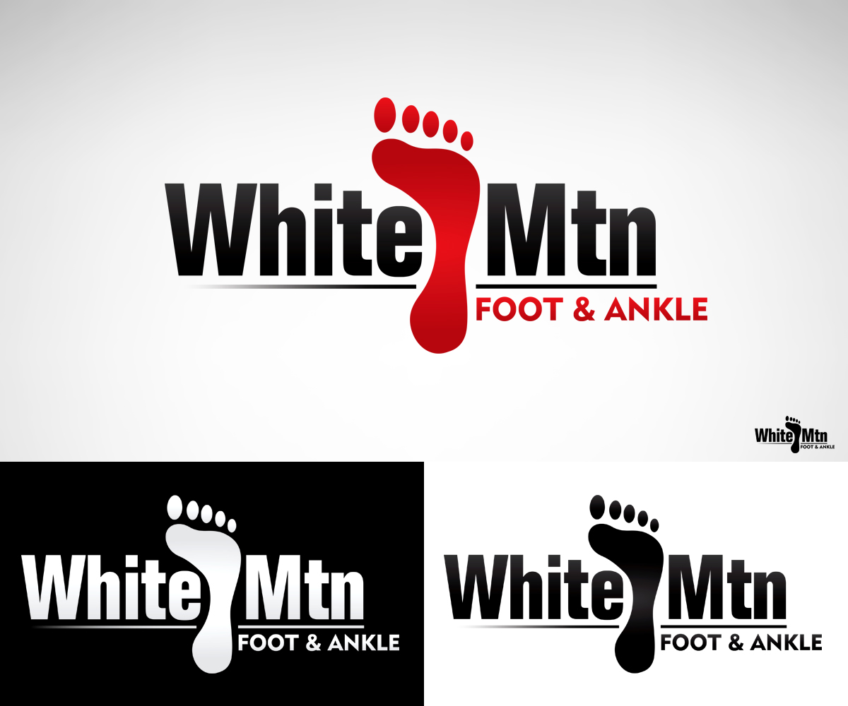 Logo Design by Wladimus for White mtn Foot and ankle | Design #3615437