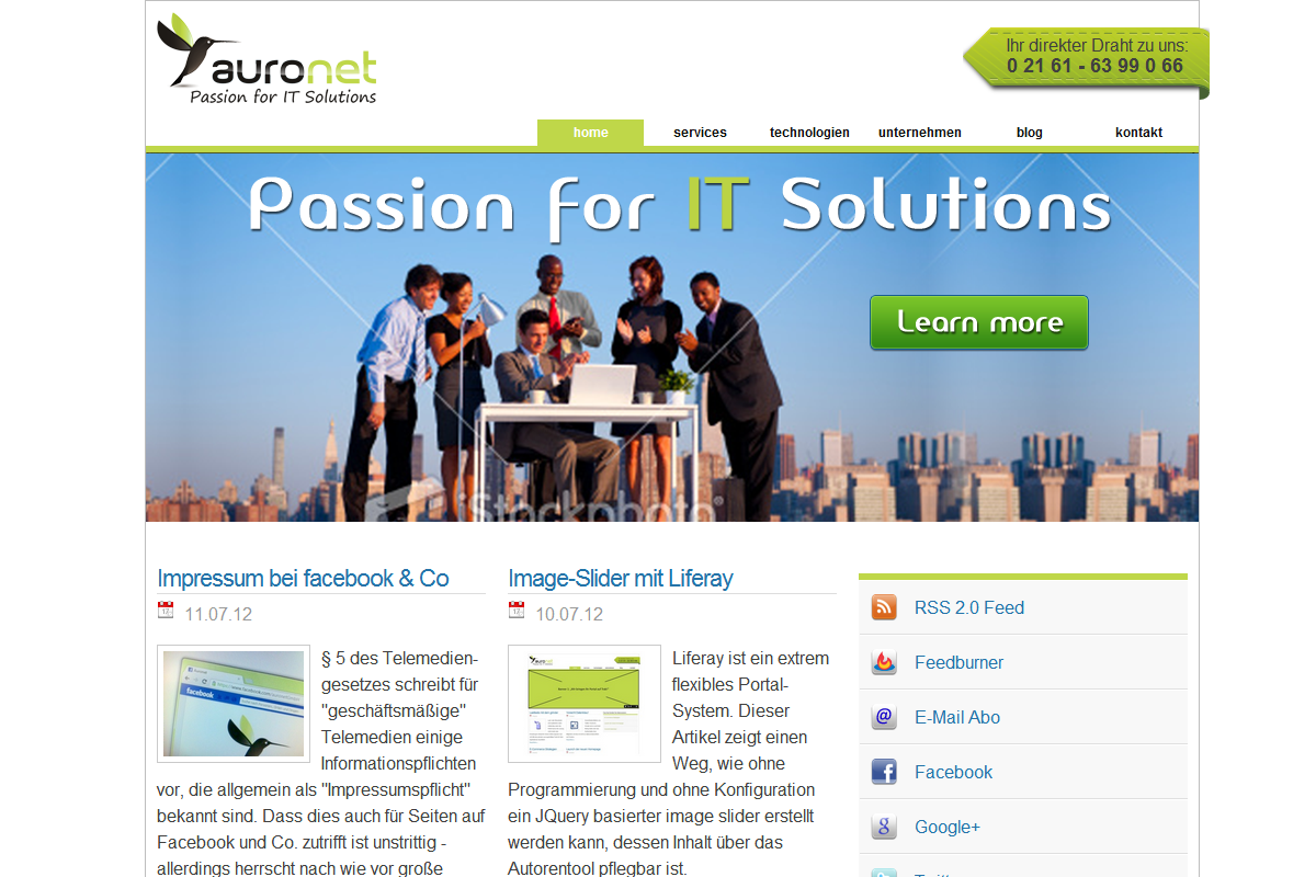 Elegant Serious Environment Banner Ad Design For Auronet Gmbh By