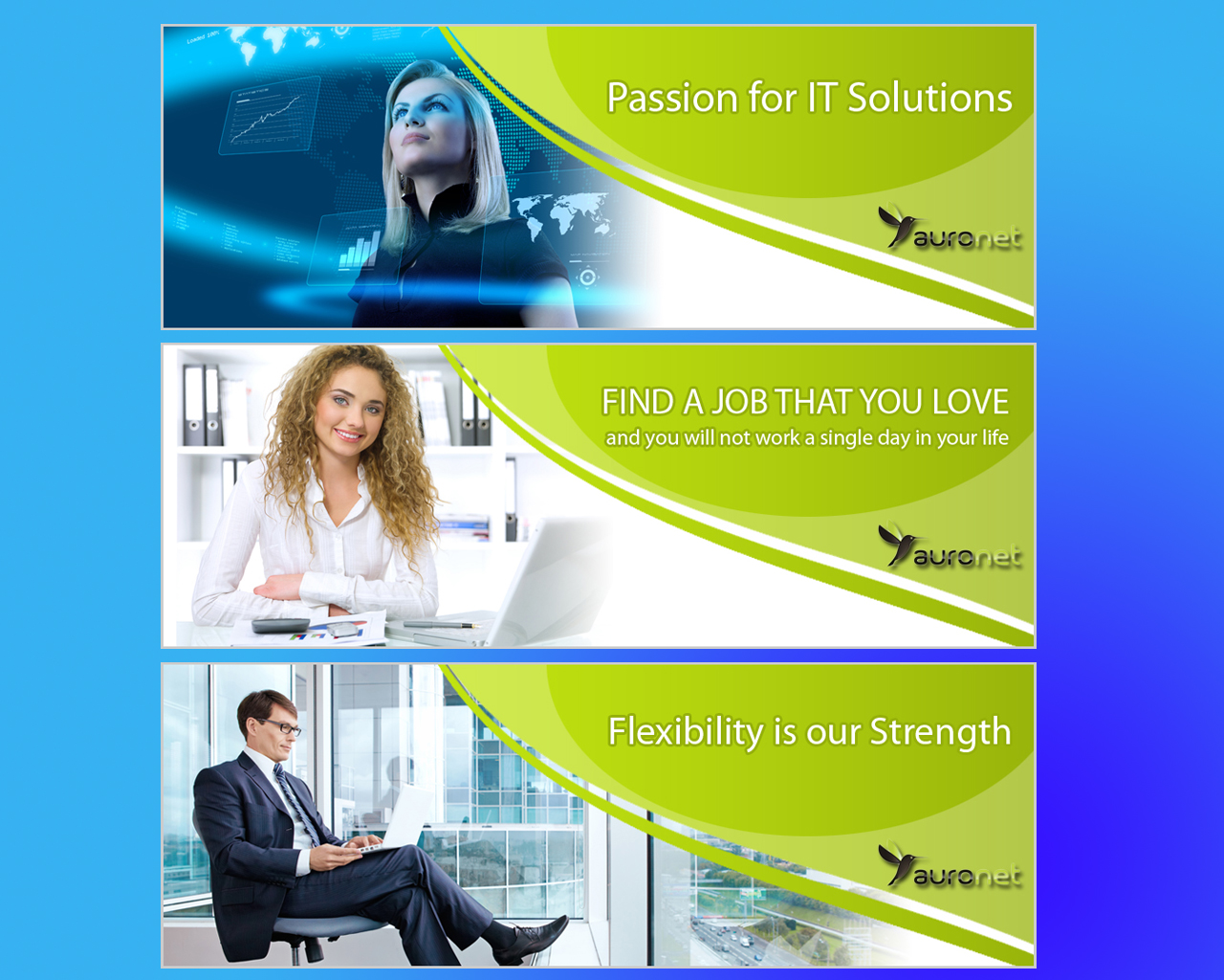Banner Ad Design by susi007 for auronet GmbH | Design #920476