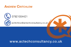 Diseño de Tarjeta de Presentación por eayeri para AC Tech Consultancy Ltd | Diseño #3623898