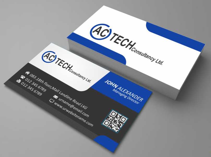 Diseño de Tarjeta de Presentación por AwsomeD para AC Tech Consultancy Ltd | Diseño #3619346