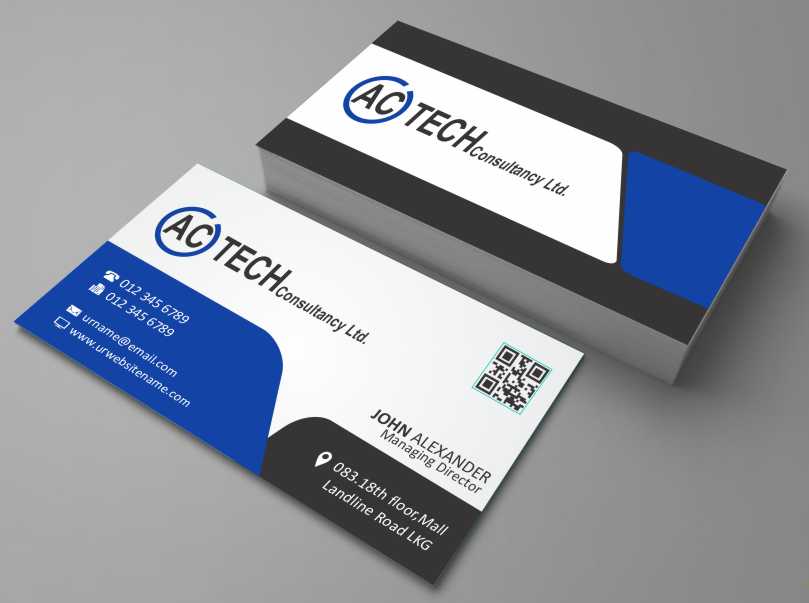 Diseño de Tarjeta de Presentación por AwsomeD para AC Tech Consultancy Ltd | Diseño #3619349