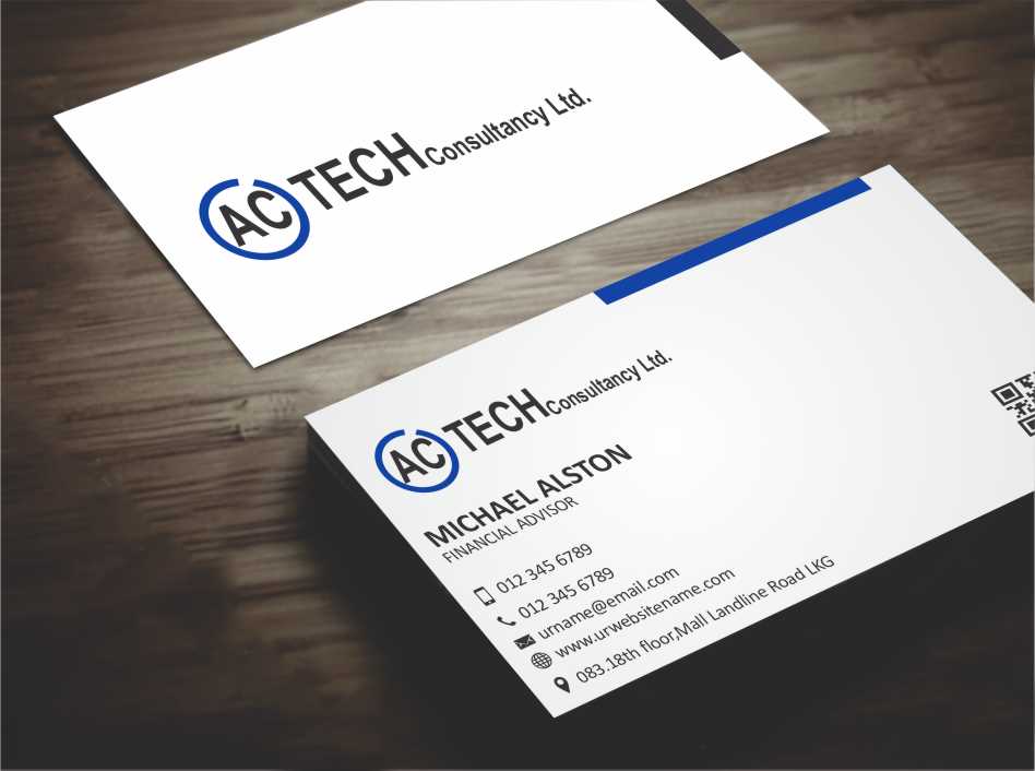 Design de Carte de Visite par AwsomeD pour AC Tech Consultancy Ltd | Design #3619353