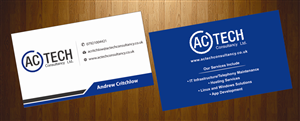 Design de Carte de Visite par HarmiDesigning pour AC Tech Consultancy Ltd | Design : #3621781
