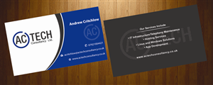 Design de Carte de Visite par HarmiDesigning pour AC Tech Consultancy Ltd | Design : #3621966