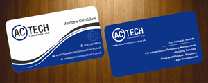 Design de Carte de Visite par HarmiDesigning pour AC Tech Consultancy Ltd | Design : #3622060