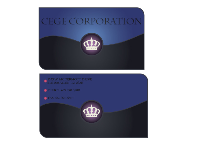 Business Card Design by stwebre1a for Cege Corporation | Design #3613714