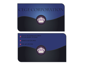 Design de Carte de Visite par stwebre1a pour Cege Corporation | Design #3613714