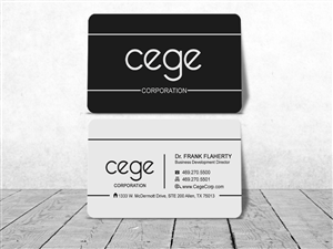 Business Card Design by Sajin for Cege Corporation | Design: #3650229