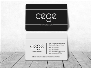 Business Card Design by Sajin for Cege Corporation | Design: #3650284