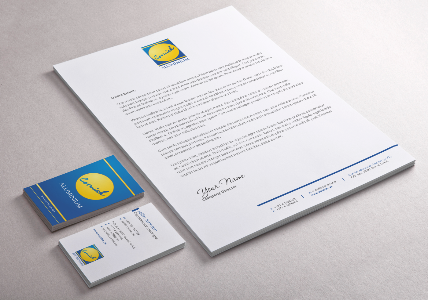 Stationery Design by HYPdesign for Cornish Aluminium | Design #906659