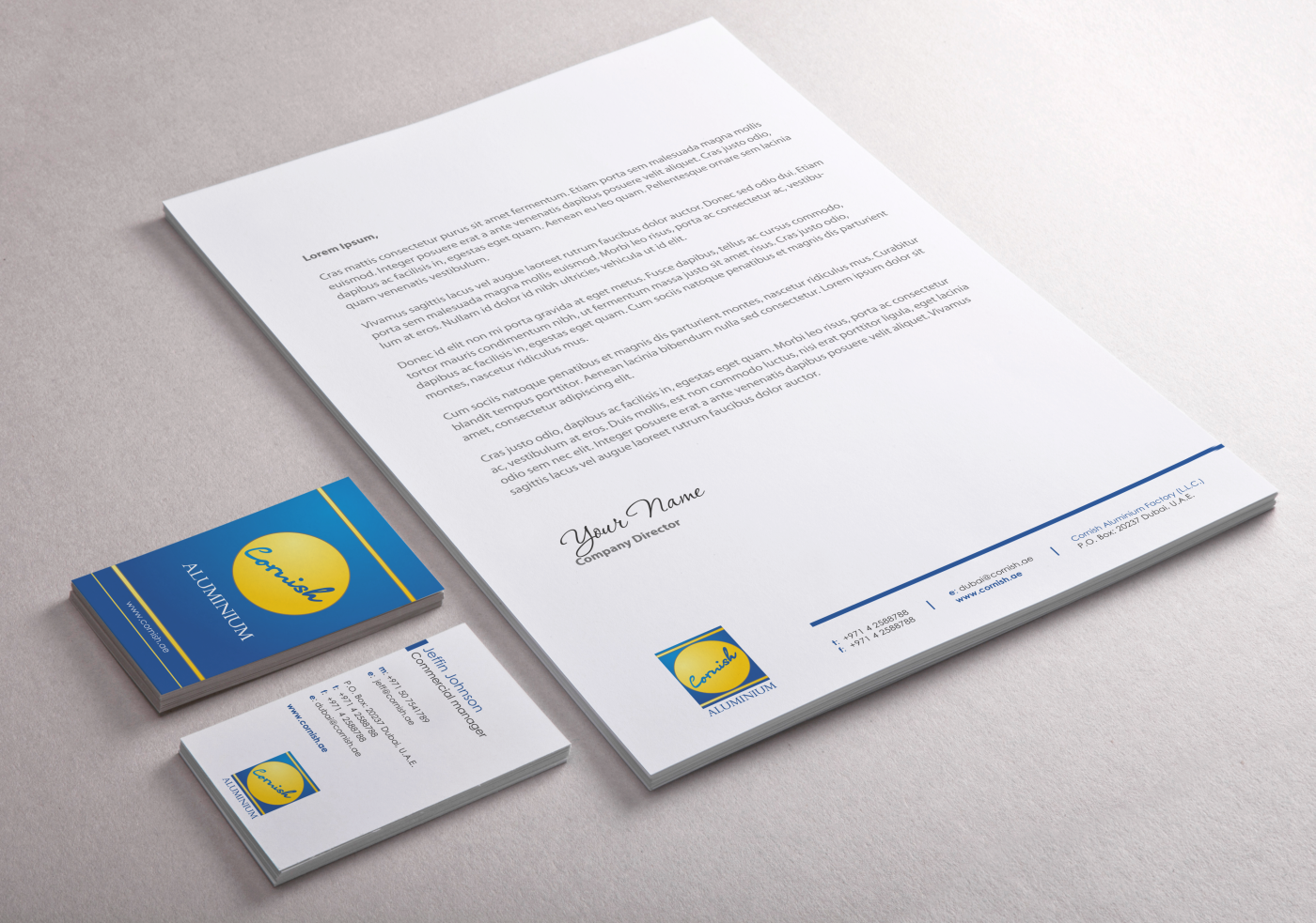 Stationery Design by HYPdesign for Cornish Aluminium | Design #906661