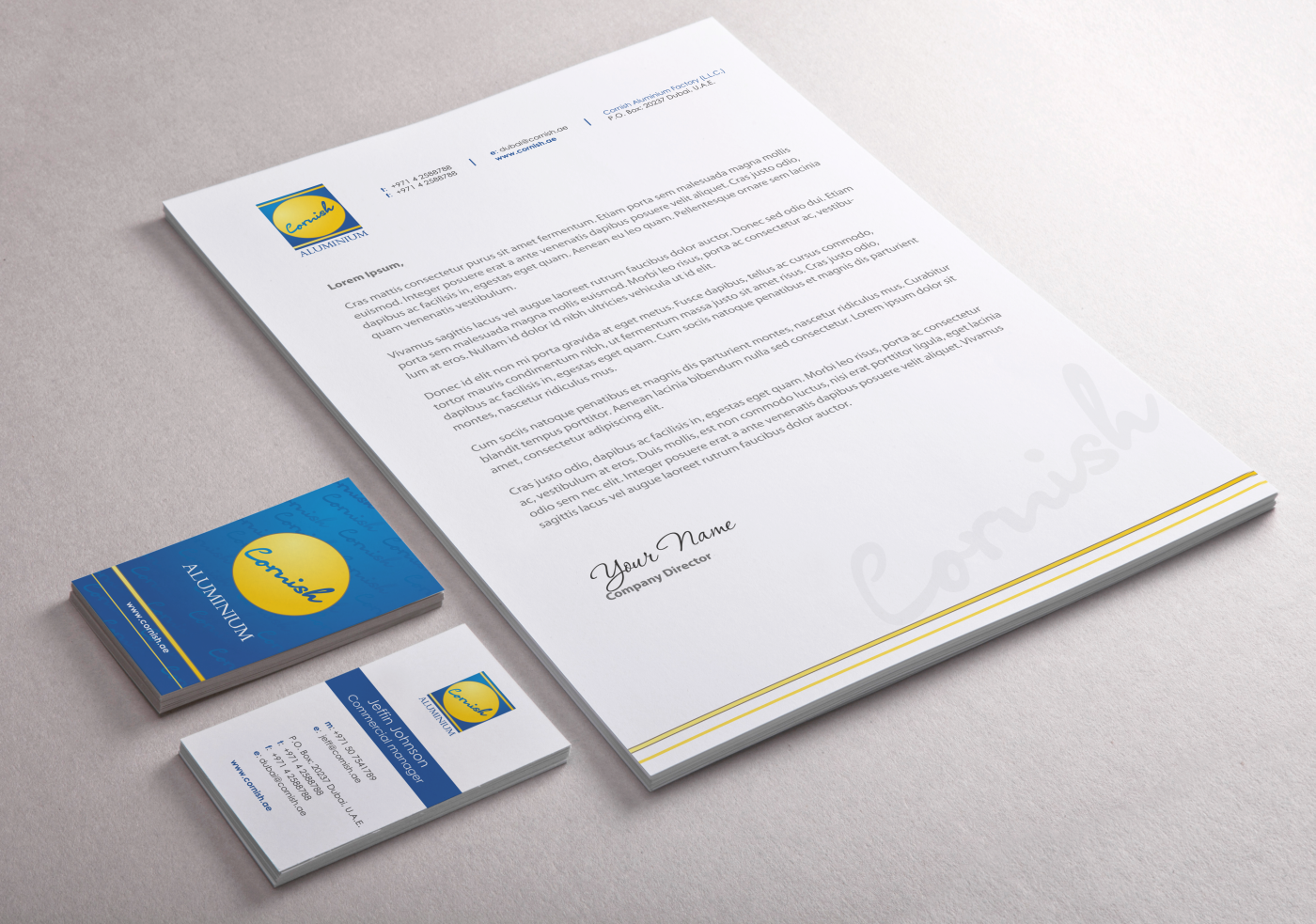 Stationery Design by HYPdesign for Cornish Aluminium | Design #906667