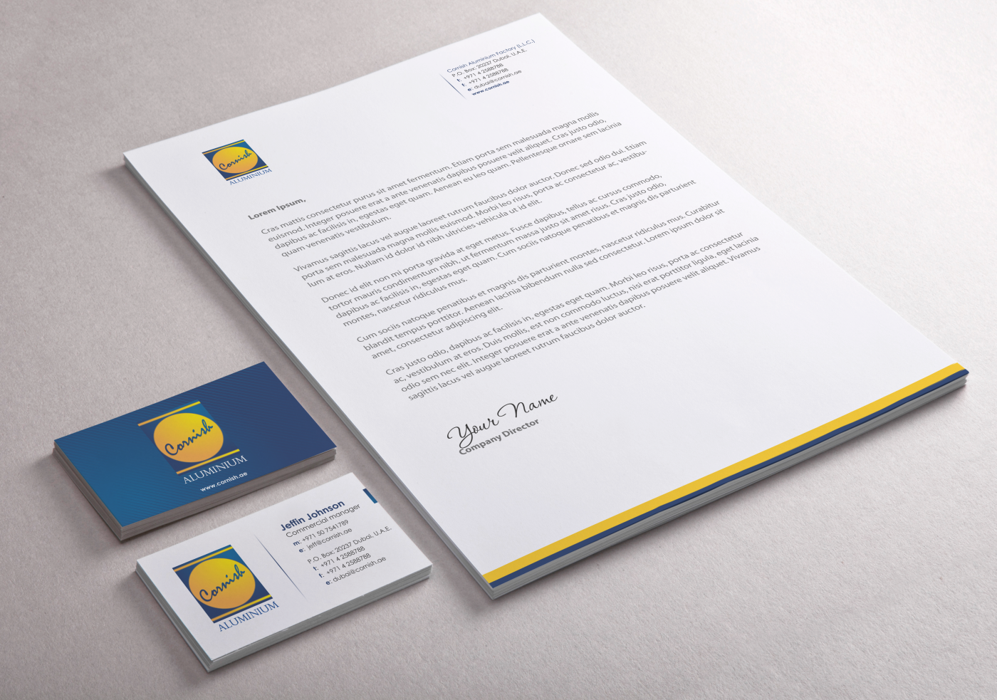 Stationery Design by HYPdesign for Cornish Aluminium | Design #909071