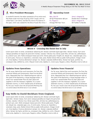 Newsletter Design by Budi Tanrim for this project | Design: #911170