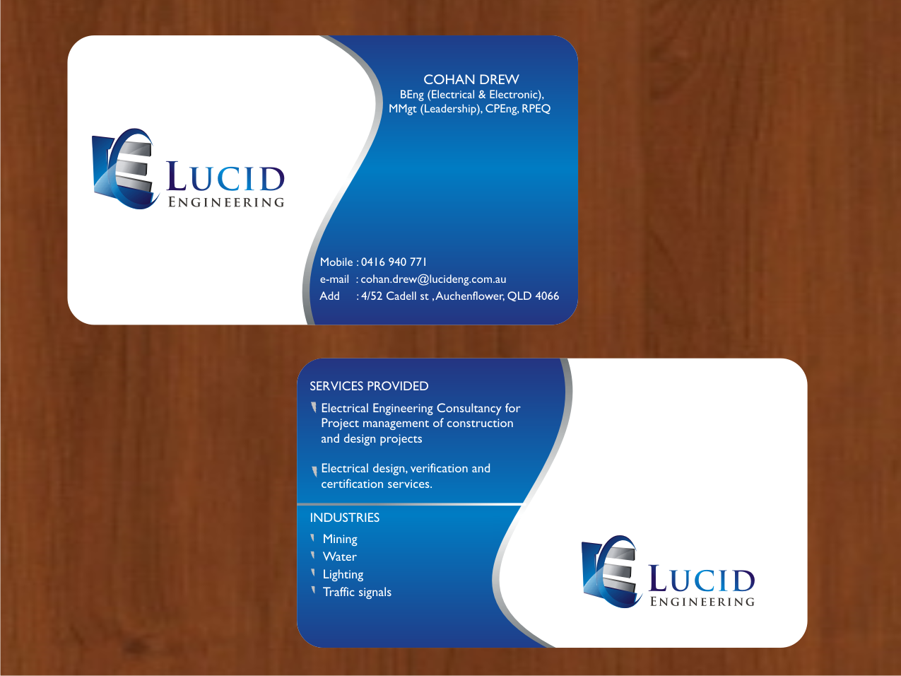 Business Card Design by Blueberry for this project | Design #907504