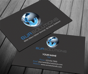 Business Card Design by Sarah Haroon for Sur Solutions | Design: #3617048