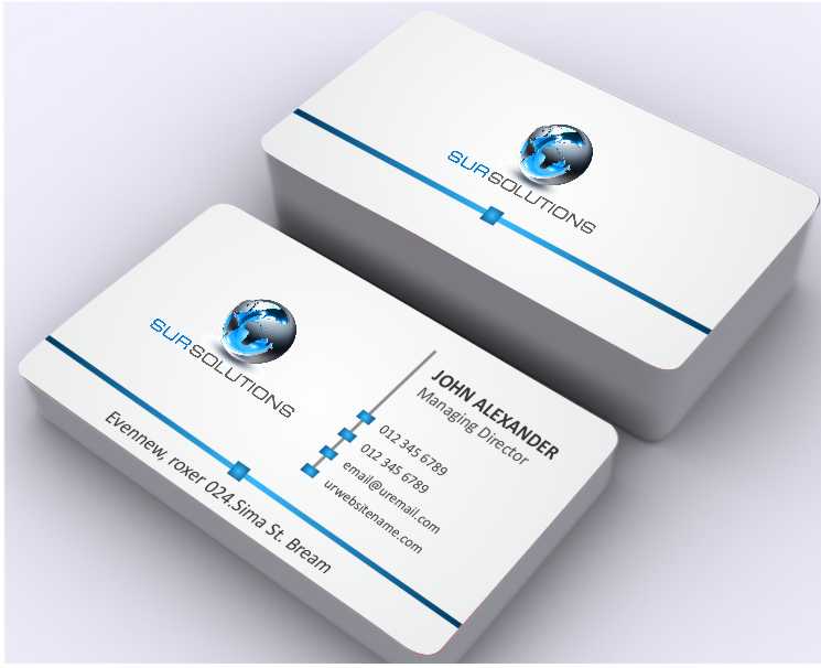 Business Card Design by AwsomeD for Sur Solutions | Design #3619539