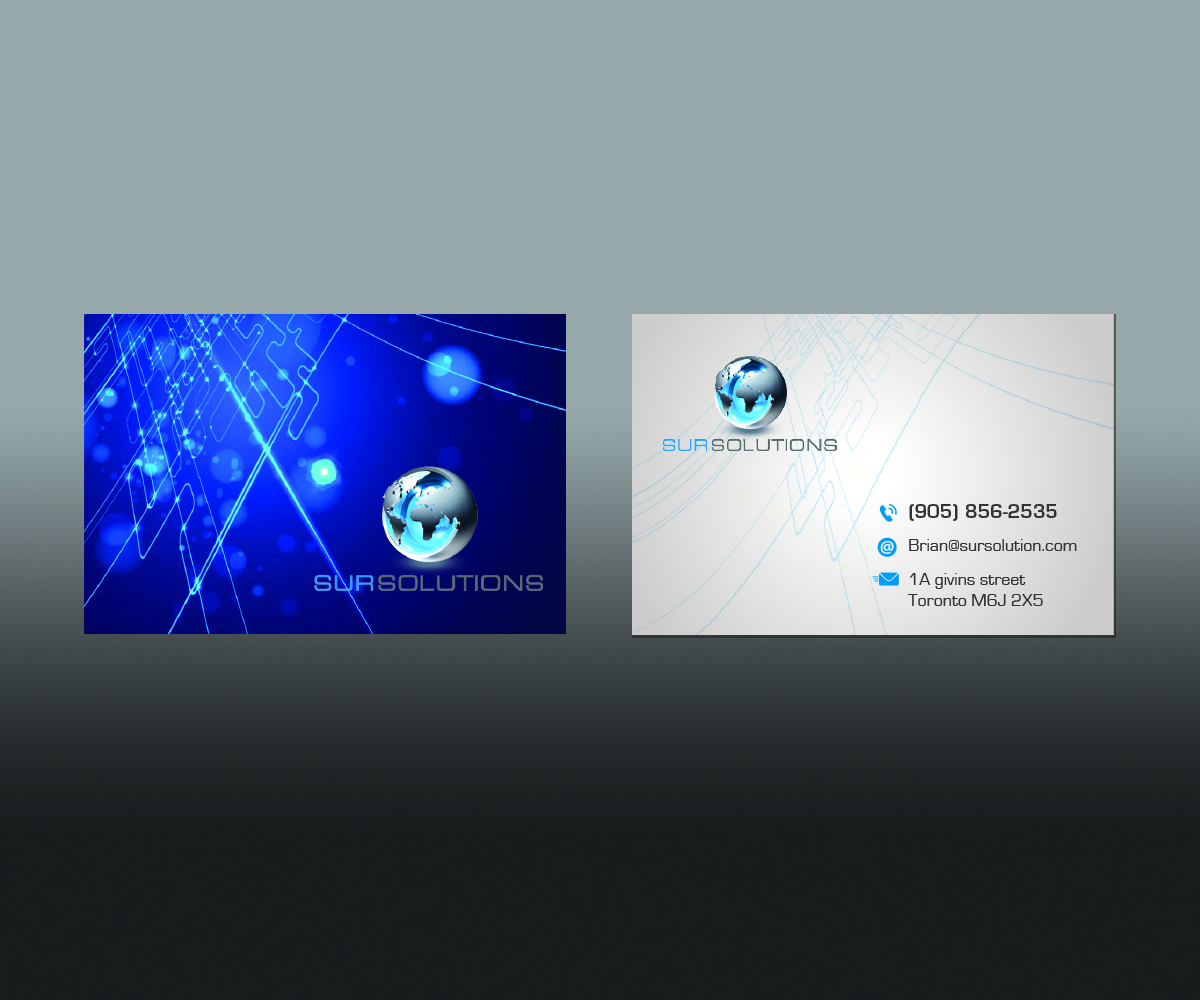 Business Card Design by Imprintmg for Sur Solutions | Design #3636128