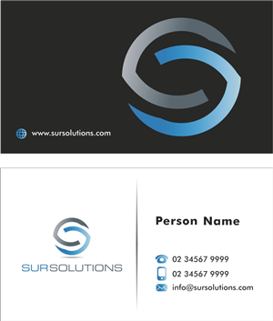 Business Card Design by Sushma for Sur Solutions | Design: #3619529
