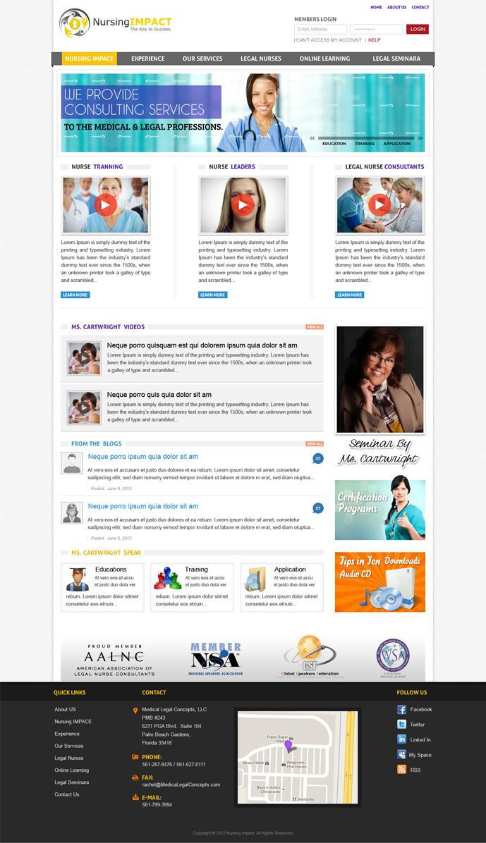 Wordpress Design by Mayank Patel for this project | Design #914272
