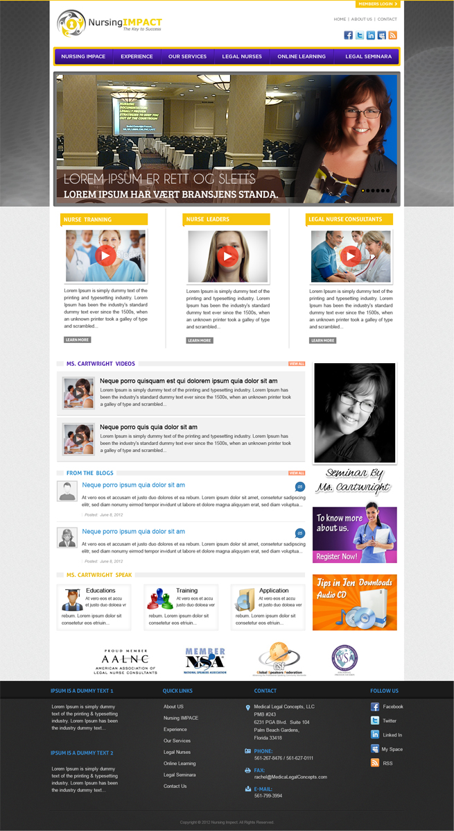 Wordpress Design by Mayank Patel for this project | Design #917189