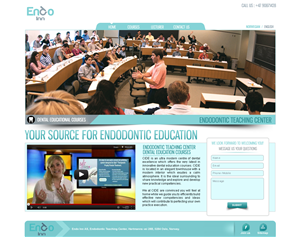 International Dental Education Website | WordPress-Design von webwinner