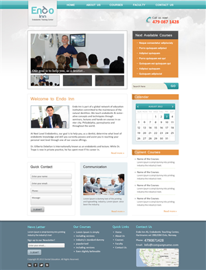 International Dental Education Website | WordPress-Design von Mayank Patel