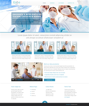 International Dental Education Website | WordPress-Design von tinthumb