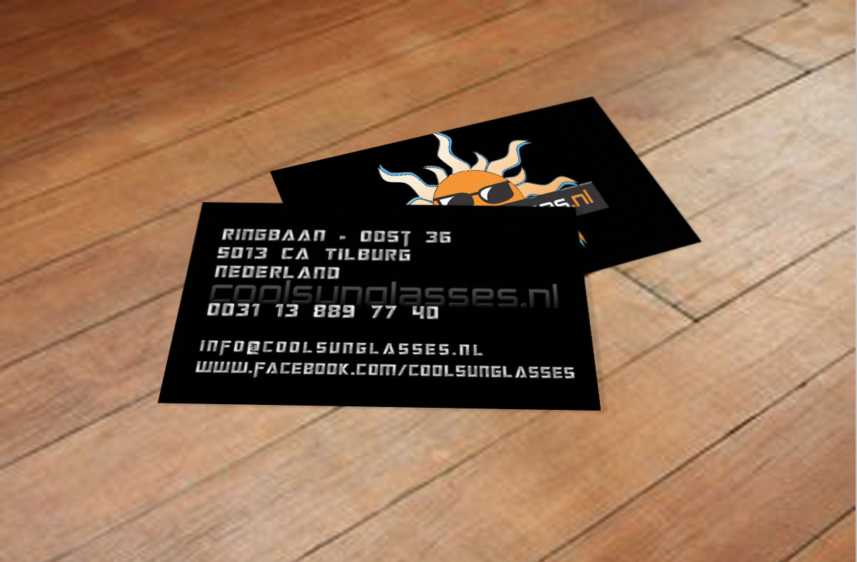 Business Card Design by Ather for CoolSunglasses.nl | Design #3660613
