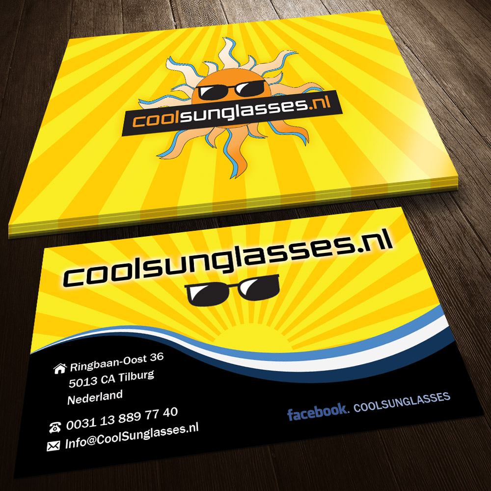 Business Card Design by Sandaruwan for CoolSunglasses.nl | Design #3650223