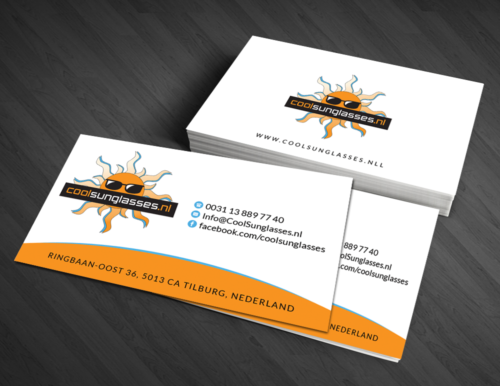 Business Card Design by  Artman for CoolSunglasses.nl | Design #3659088