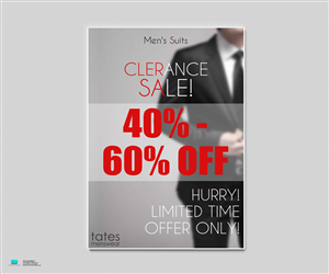 Design de Poster par Aurelio III pour Tates Menswear | Design : #3631455