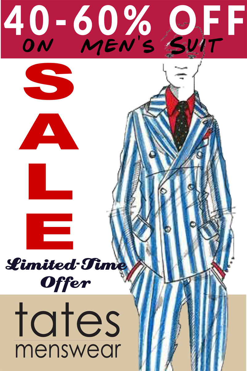 Poster Design by Venus L. Penaflor for Tates Menswear | Design #3624941