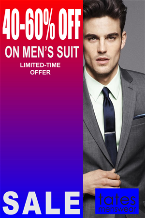 Poster-Design von Venus L. Penaflor für Tates Menswear | Design #3625306