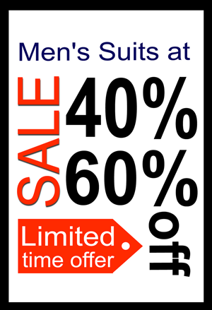 Design de Poster par Satyajit Sil Creations pour Tates Menswear | Design : #3623963