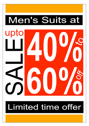 40%-60% off | Poster-Design von Satyajit Sil Creations