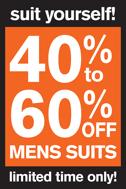 Poster Design by Beare for Tates Menswear | Design #3631364