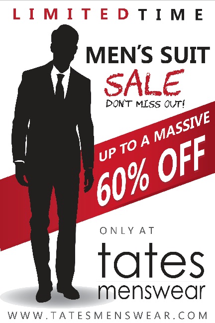 Poster Design by 777 Design for Tates Menswear | Design #3628532