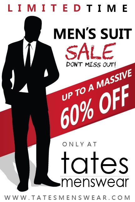Poster Design by 777 Design for Tates Menswear | Design #3633433