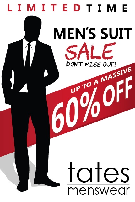 Poster Design by 777 Design for Tates Menswear | Design #3644790