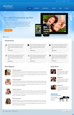 Wordpress Design by pb for this project | Design: #908380
