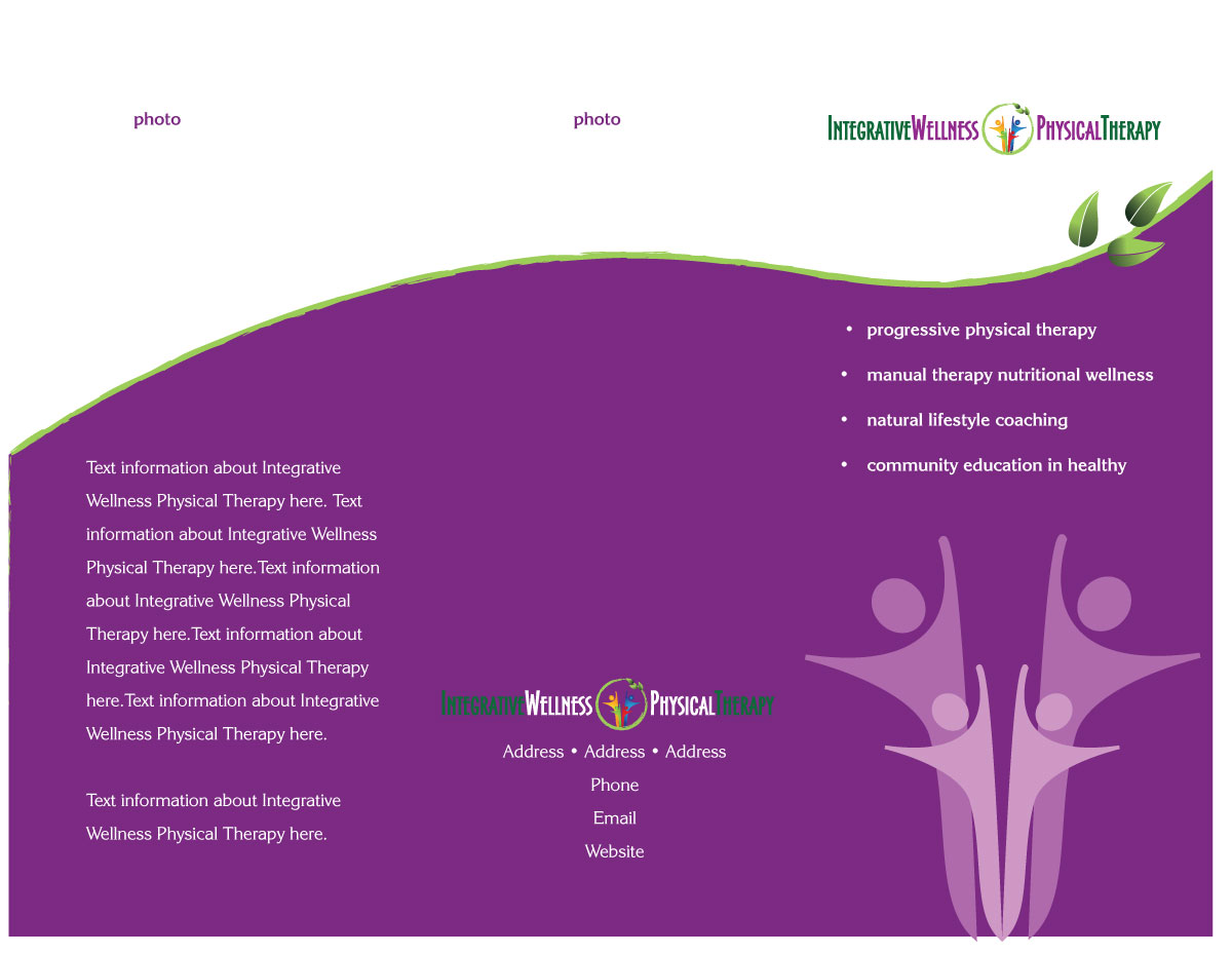 Brochure Design by boonedesigns for Integrative Wellness and Physical Therapy | Design #3667775