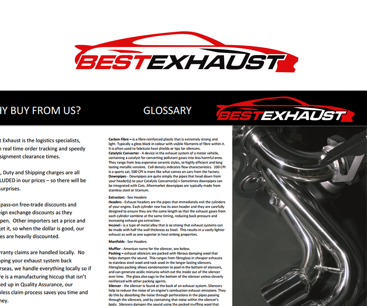 Logo Design by DJA_graphics for Best Exhaust Pty Ltd | Design #3655791